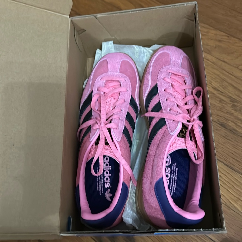 Adidas Gazelle pink and purple